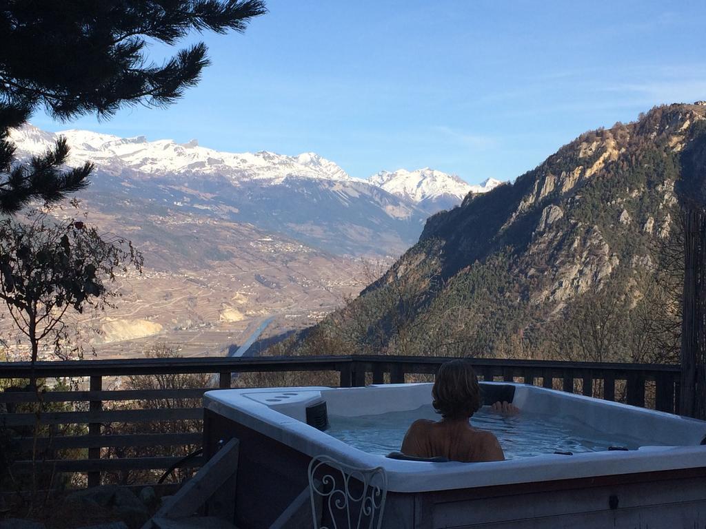 Domaine Bellevie BnB Vex Esterno foto